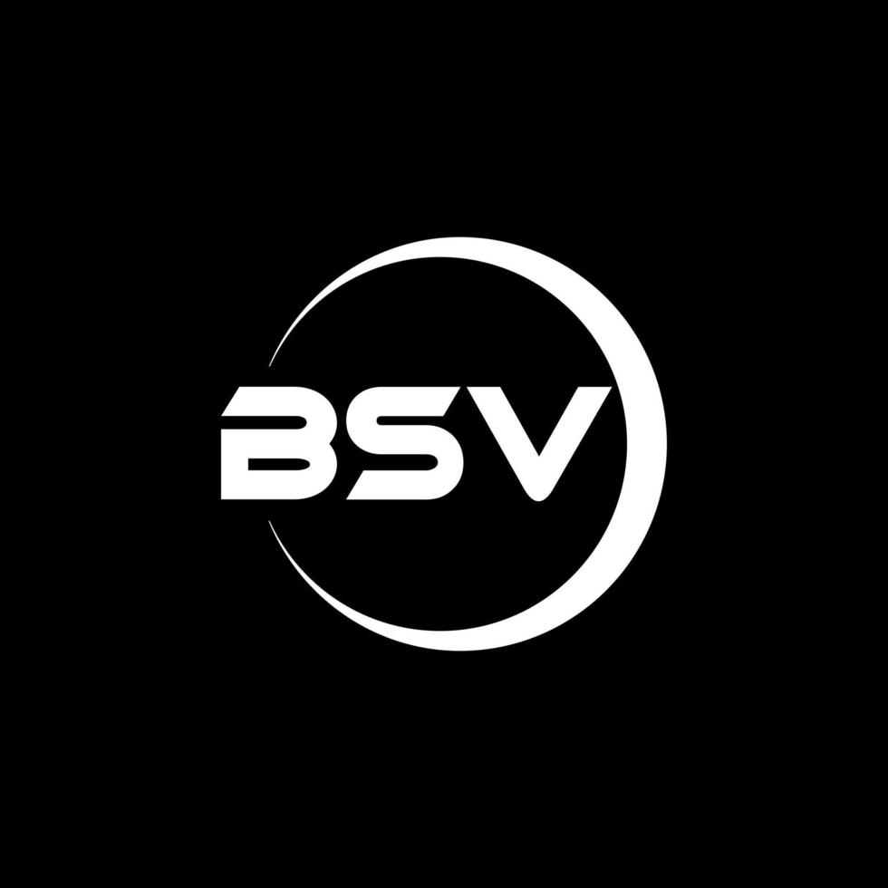 bsv-Brief-Logo-Design in Abbildung. Vektorlogo, Kalligrafie-Designs für Logo, Poster, Einladung usw. vektor