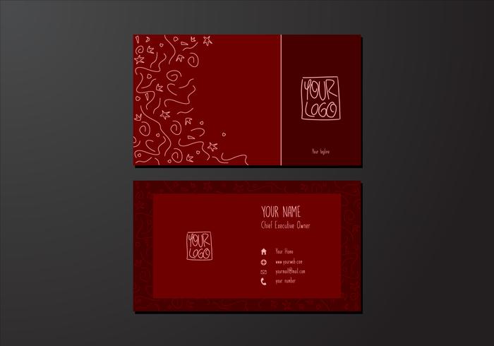 Namecard Gratis Vector