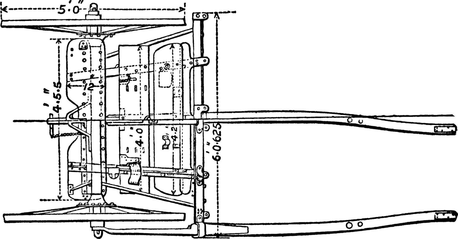 geschmeidig, Vintage-Illustration. vektor