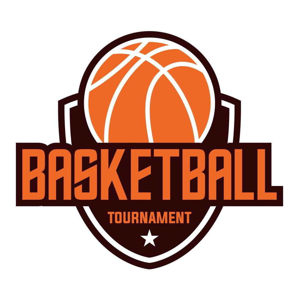 logotyp design för basketboll sport vektor