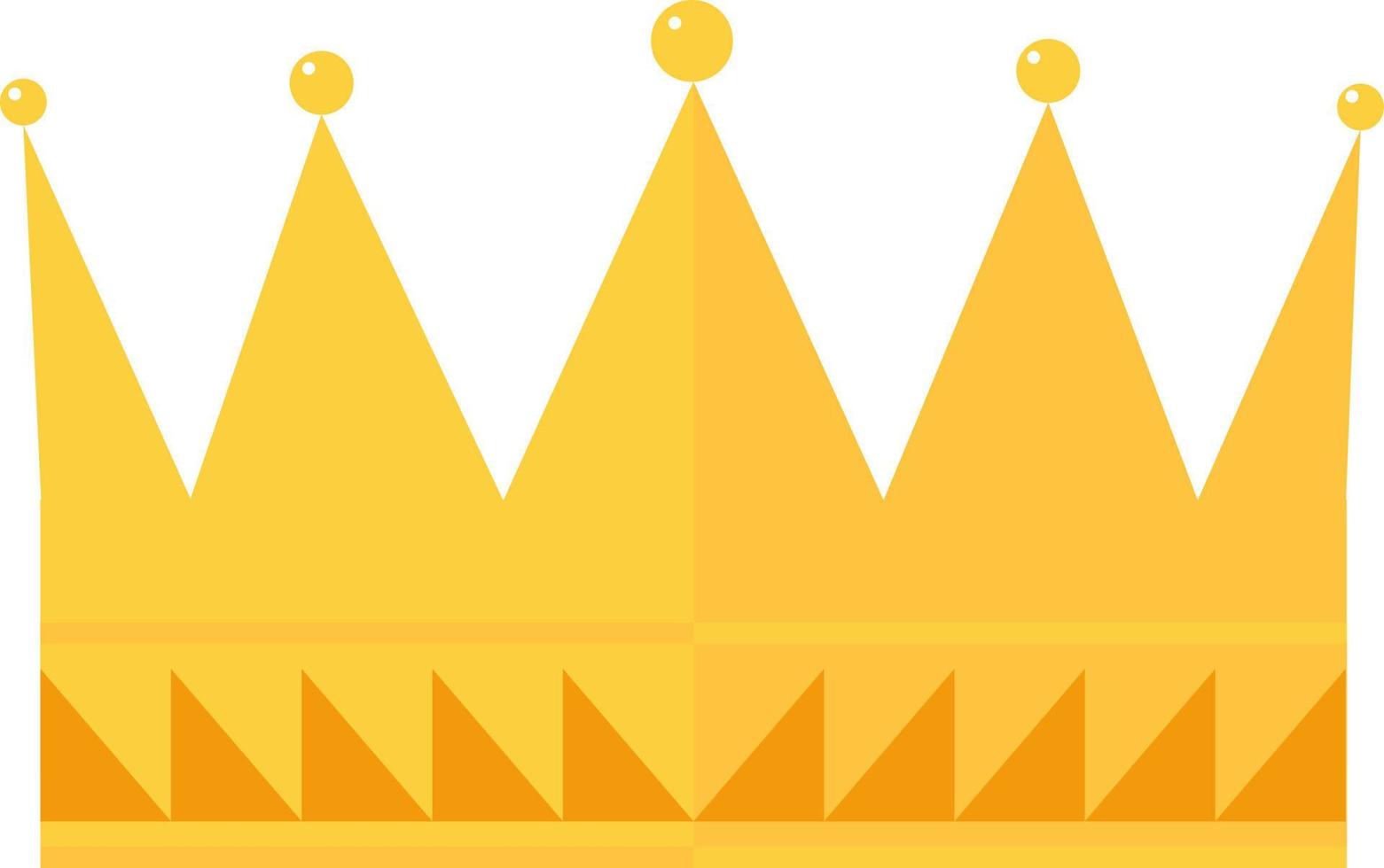 gyllene krona, illustration, vektor på vit bakgrund.