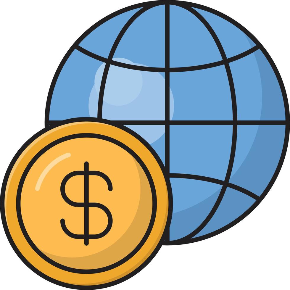 Online-Finanzvektorillustration auf einem Hintergrund. Premium-Qualitätssymbole. Vektorsymbole für Konzept und Grafikdesign. vektor