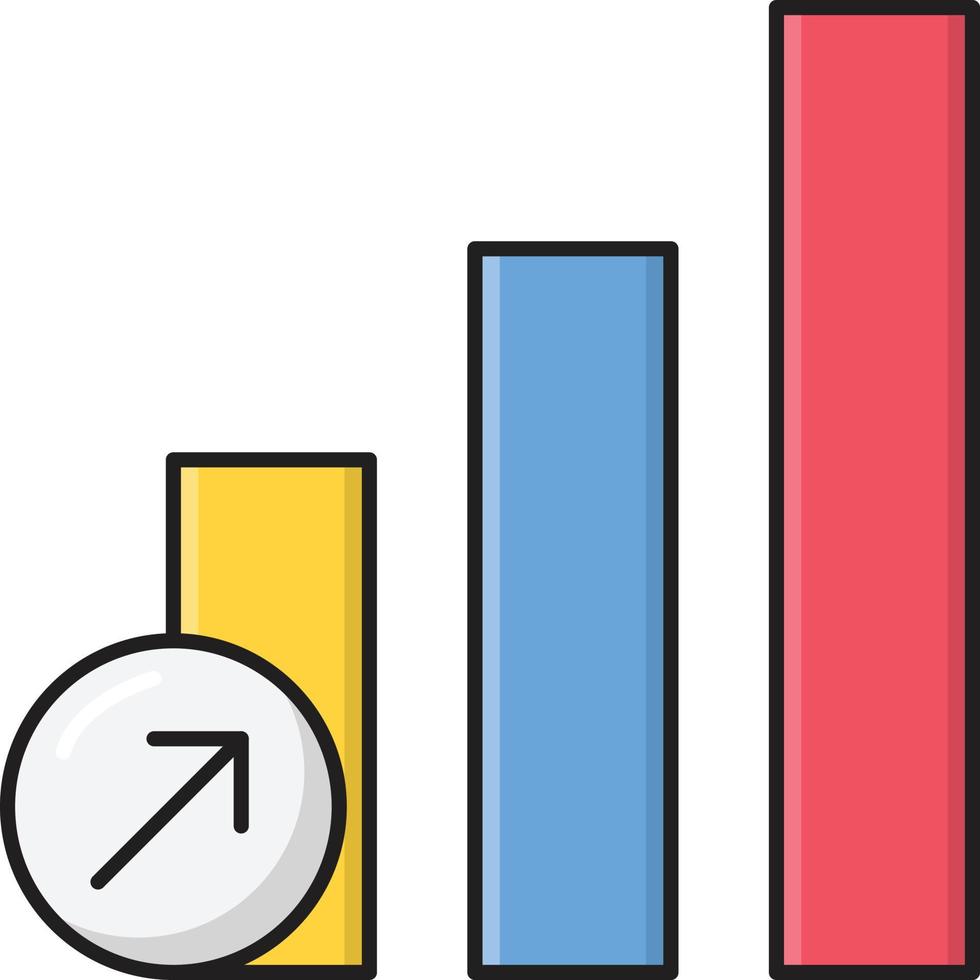 tillväxt Diagram vektor illustration på en bakgrund.premium kvalitet symbols.vector ikoner för begrepp och grafisk design.