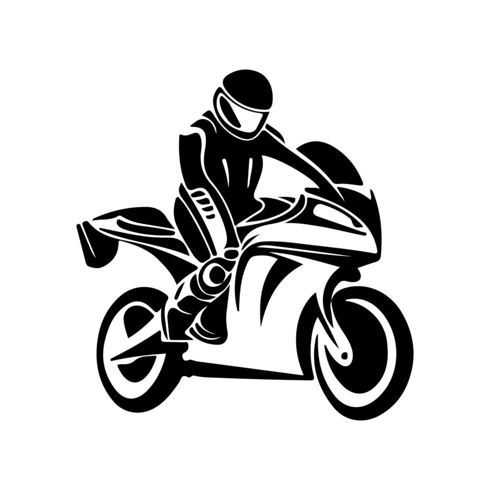 Motorrad-Logo-Vektor. vektor