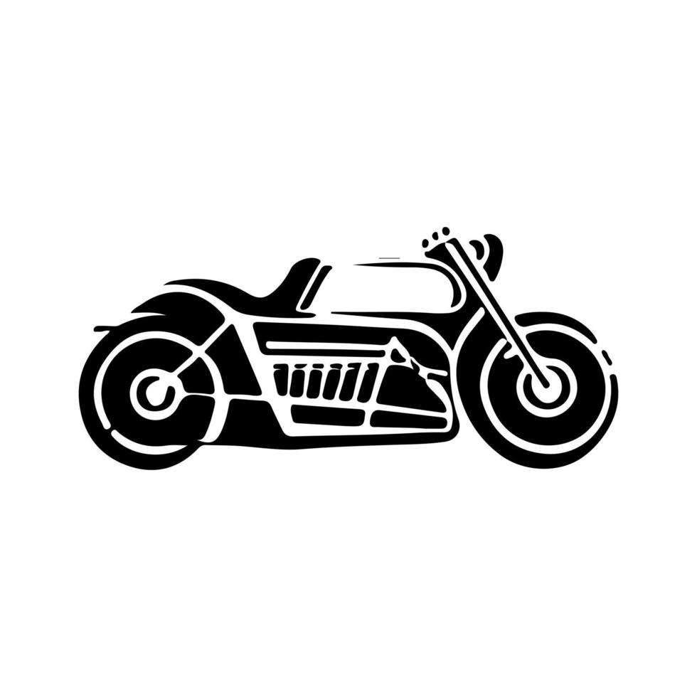 motorcykel logotyp vektor. vektor