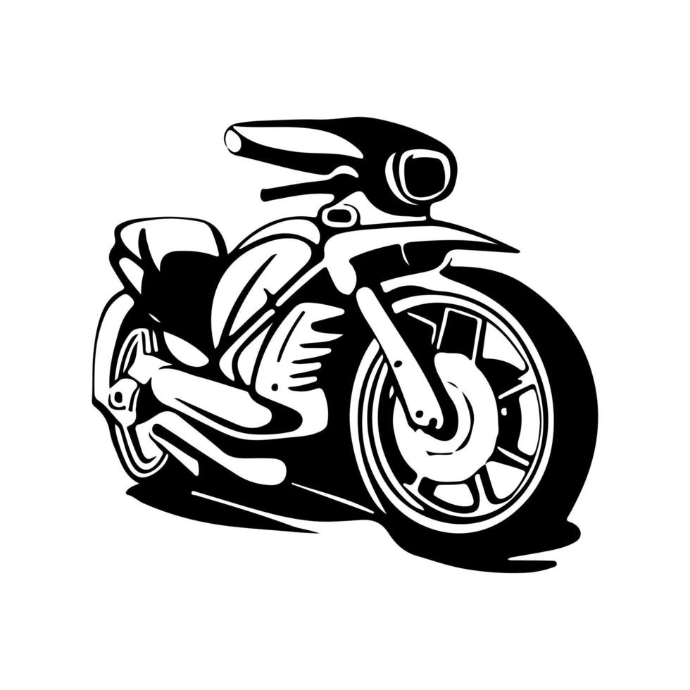 motorcykel logotyp vektor. vektor