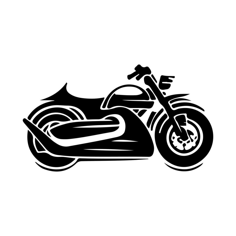 motorcykel logotyp vektor. vektor