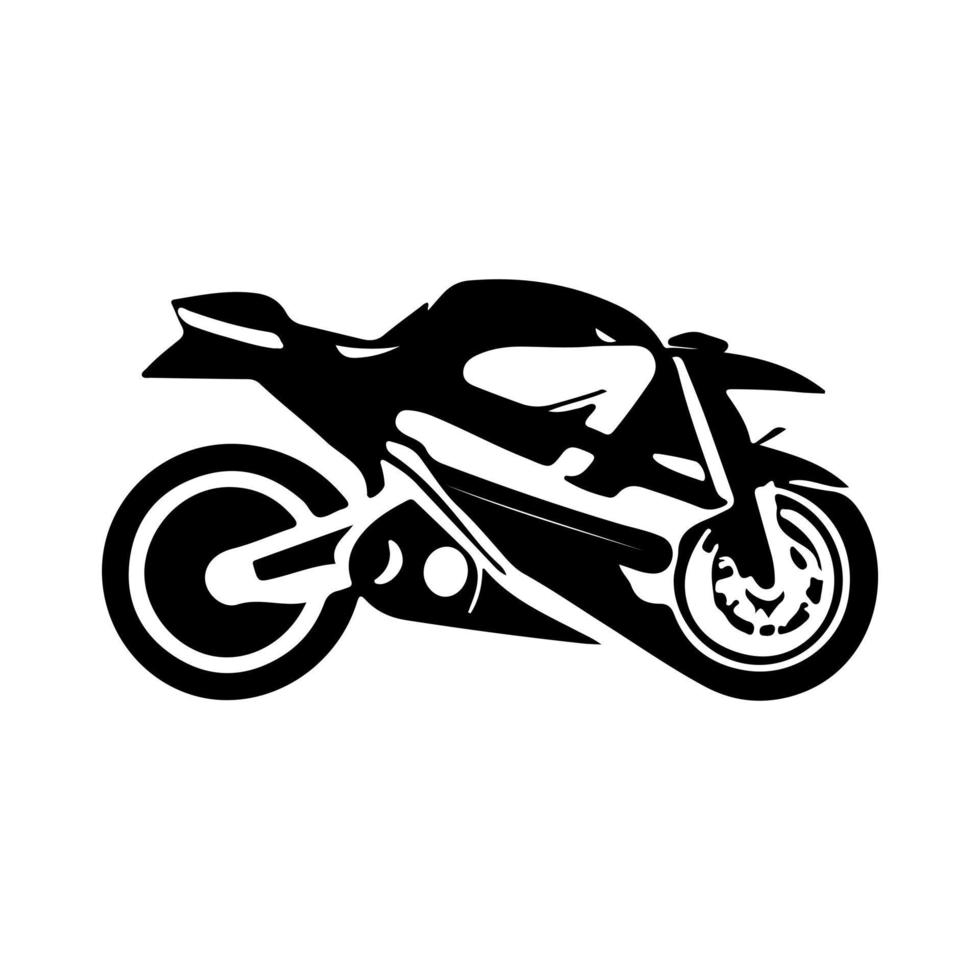 motorcykel logotyp vektor. vektor