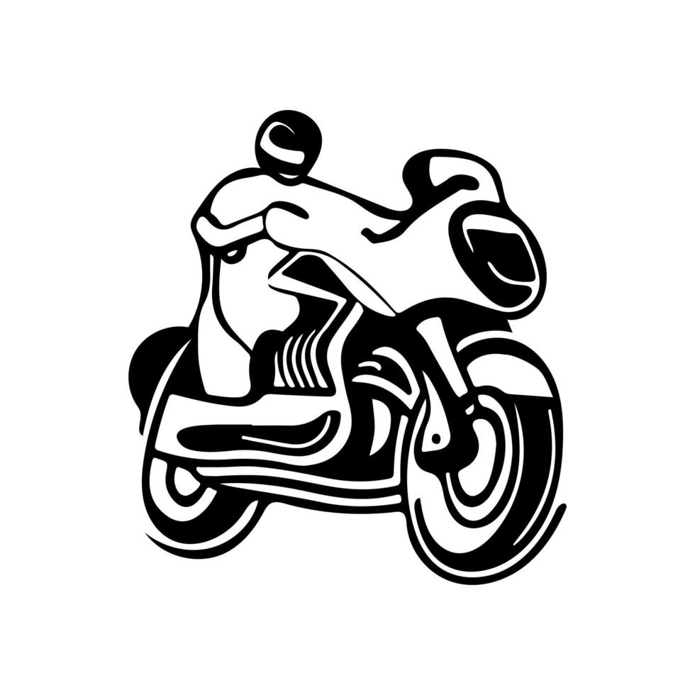 Motorrad-Logo-Vektor. vektor