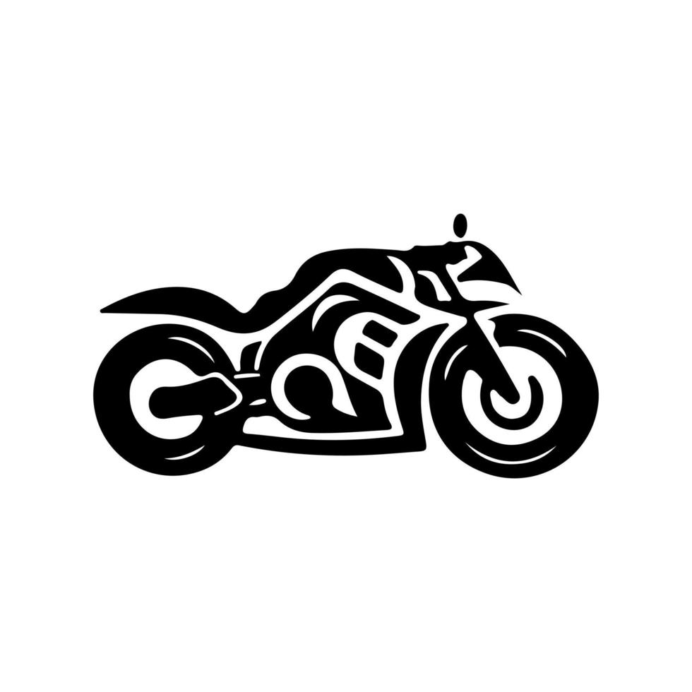 motorcykel logotyp vektor. vektor