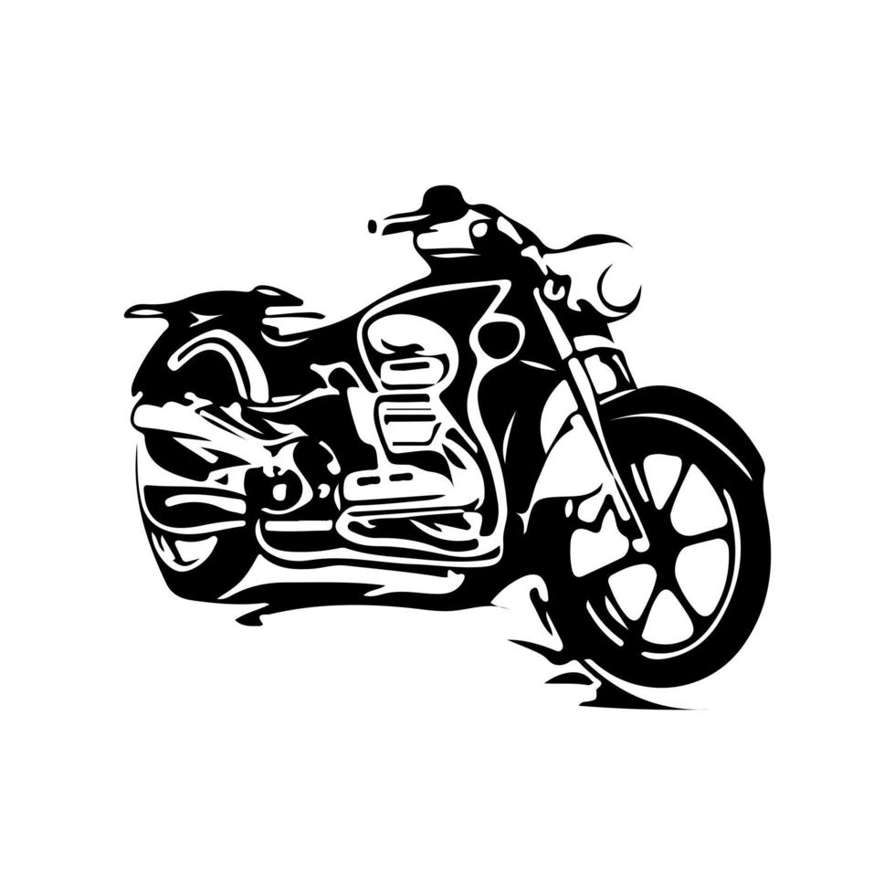 motorcykel logotyp vektor. vektor