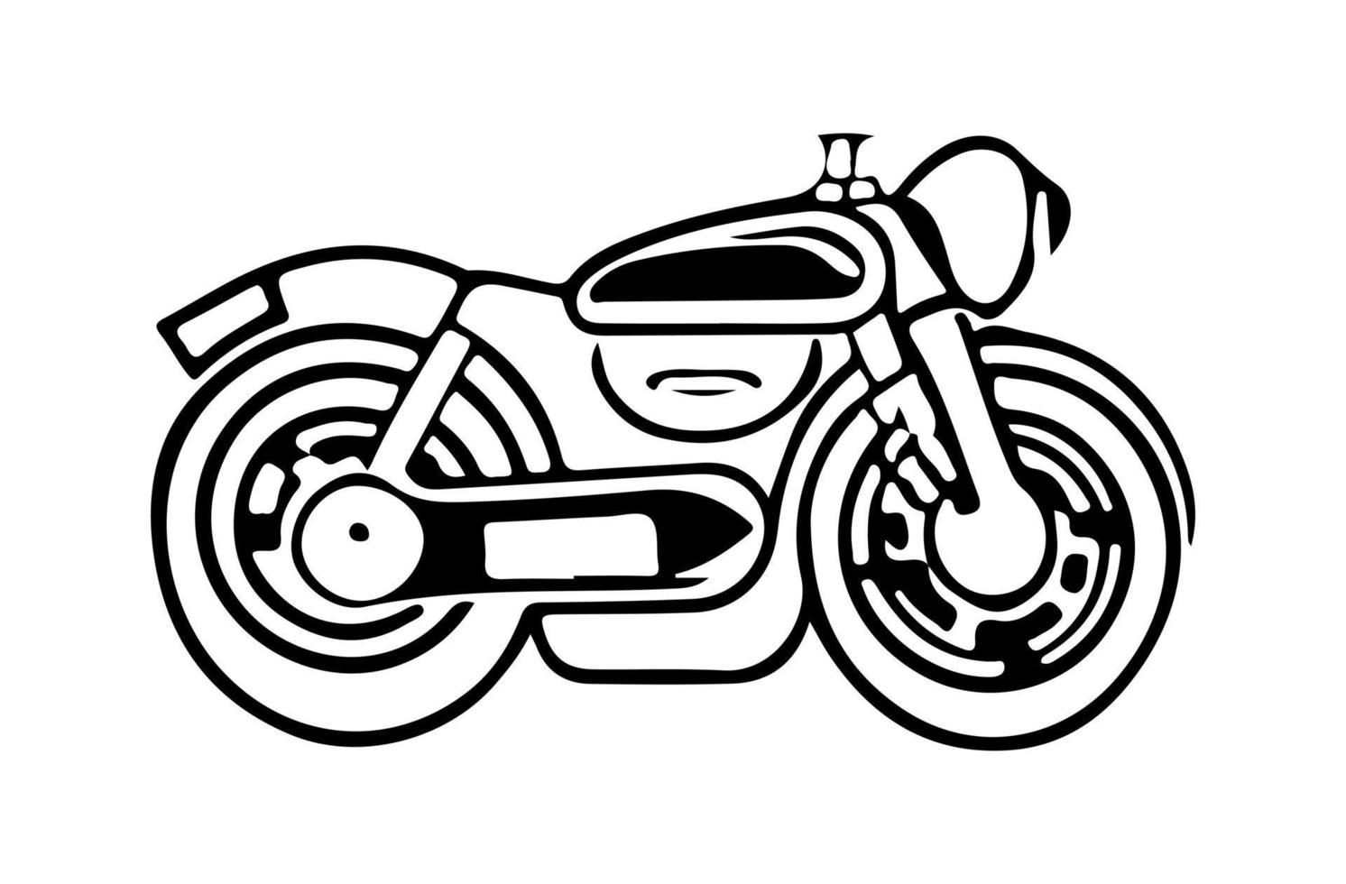 Motorrad-Logo-Vektor. vektor