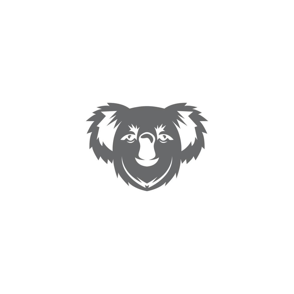koala logotyp ikon design illustration vektor