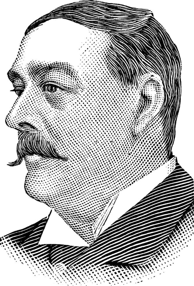 pierre lorillard, årgång illustration vektor