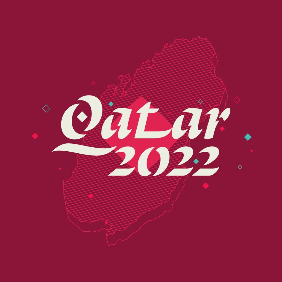 qatar 2022 tema baner. vektor