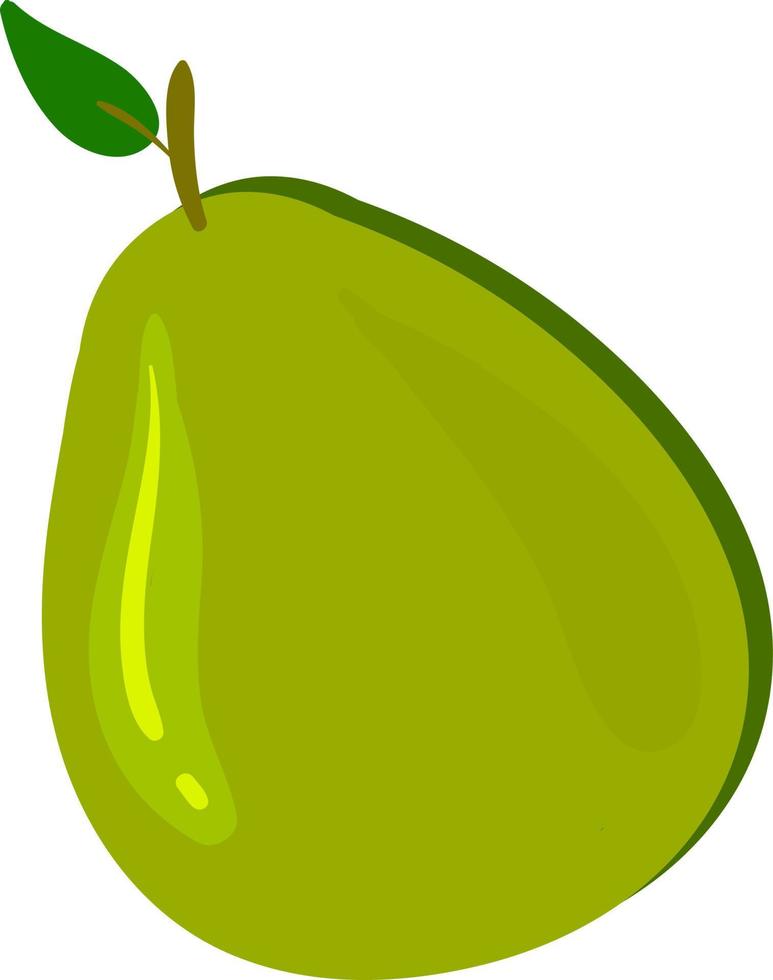 Flache Guave, Illustration, Vektor auf weißem Hintergrund.