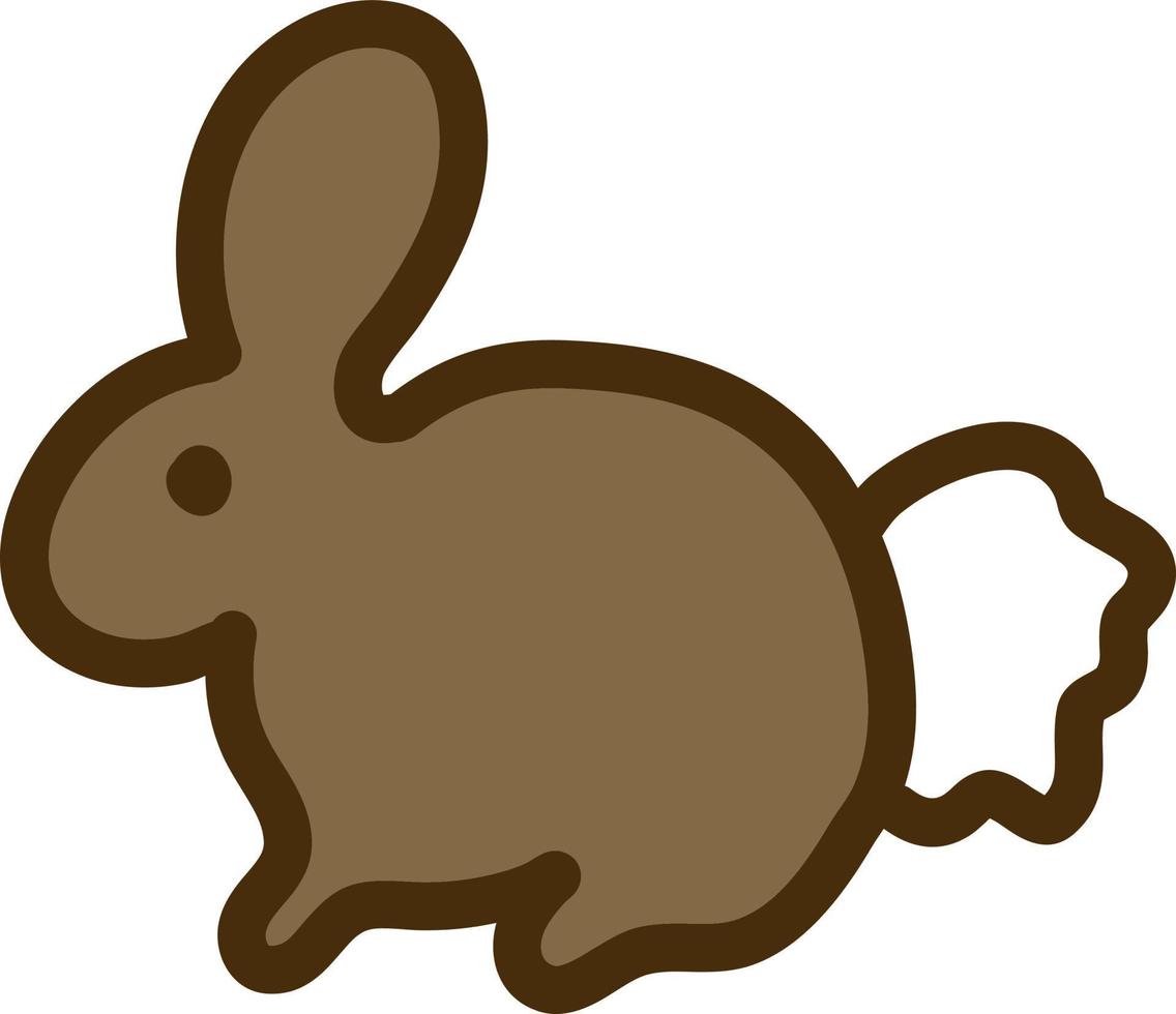 sällskapsdjur kanin, illustration, vektor på en vit bakgrund.