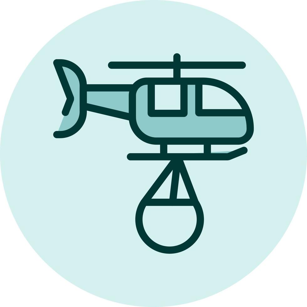 nödsituation helikopter, illustration, vektor på en vit bakgrund.