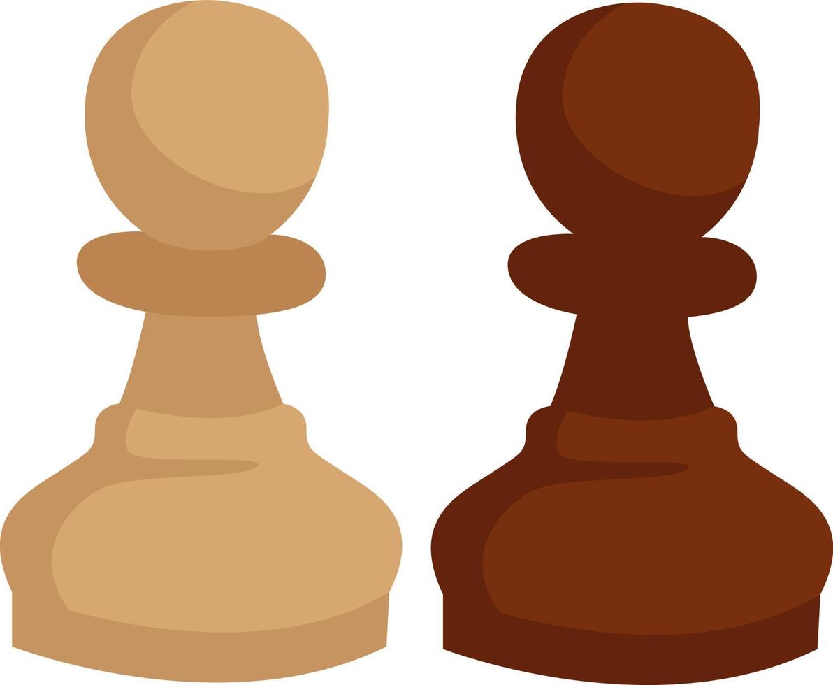 schack figur pantsätta, illustration, vektor på vit bakgrund.