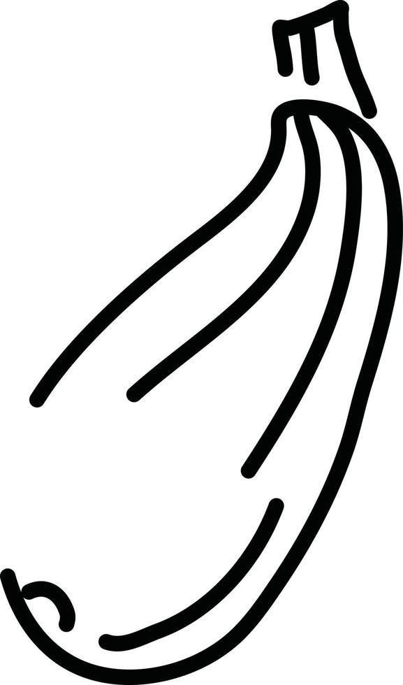 eine Zucchini, Illustration, Vektor auf weißem Hintergrund