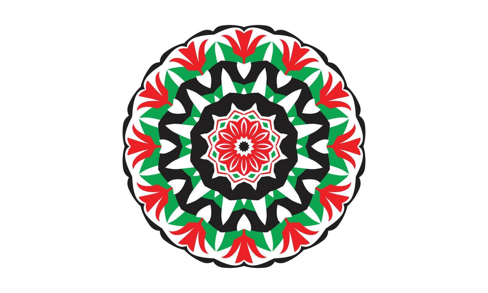 Luxus-Mandala-Design-Vektor-Hintergrund Vintage abstrakte Blumenmuster-Design vektor
