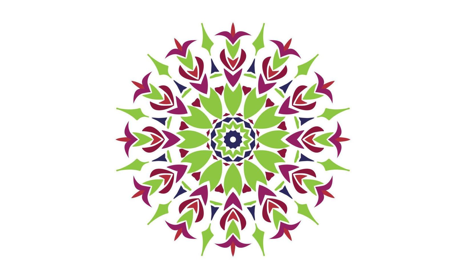 Luxus-Mandala-Design-Vektor-Hintergrund Vintage abstrakte Blumenmuster-Design vektor