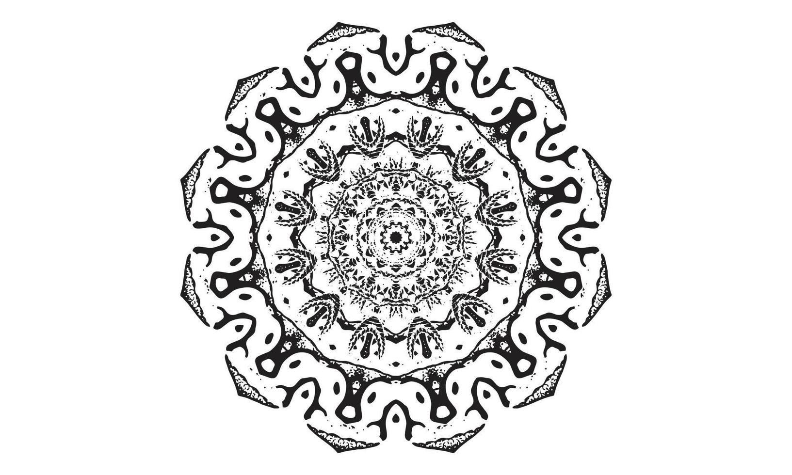 Luxus-Mandala-Design-Vektor-Hintergrund Vintage abstrakte Blumenmuster-Design vektor