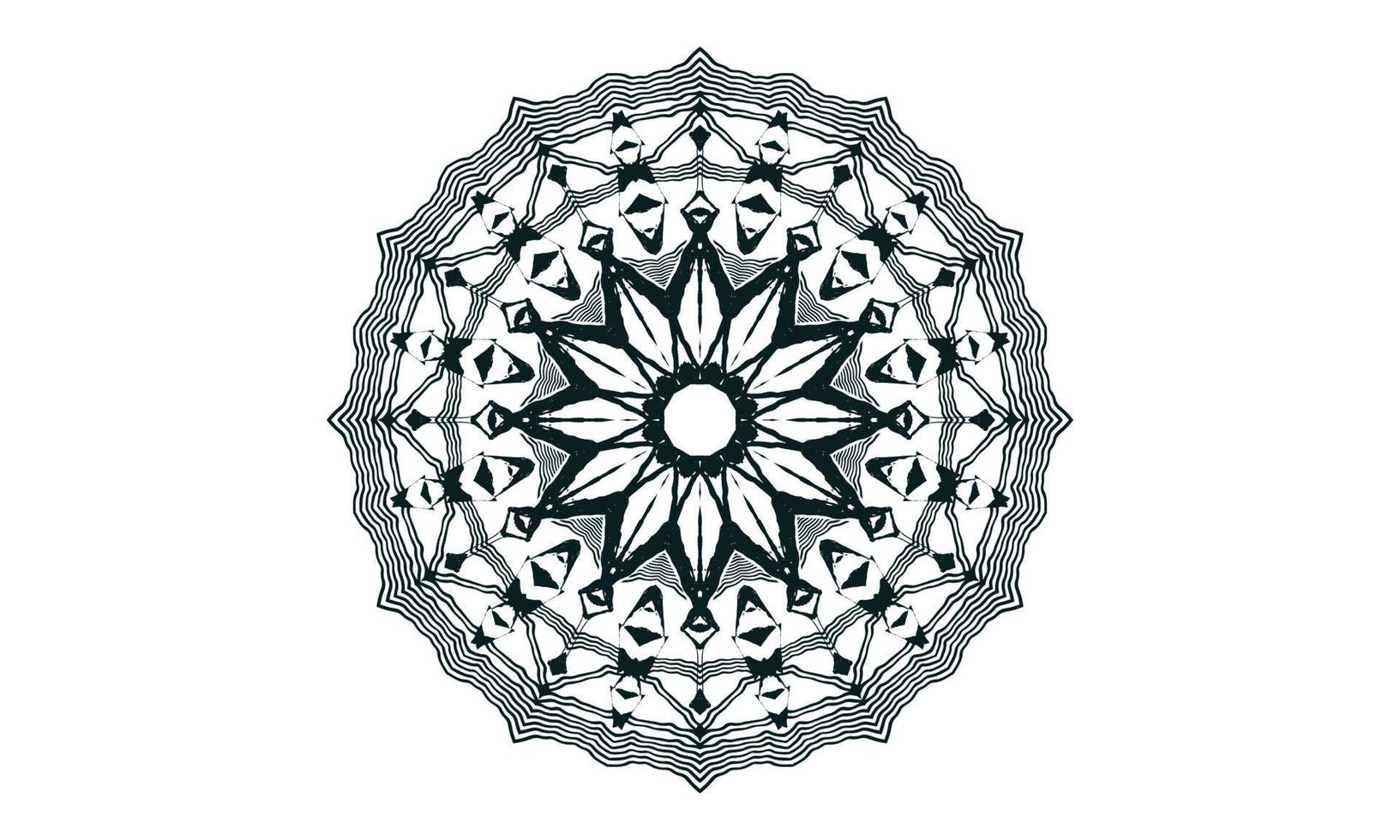 Luxus-Mandala-Design-Vektor-Hintergrund Vintage abstrakte Blumenmuster-Design vektor