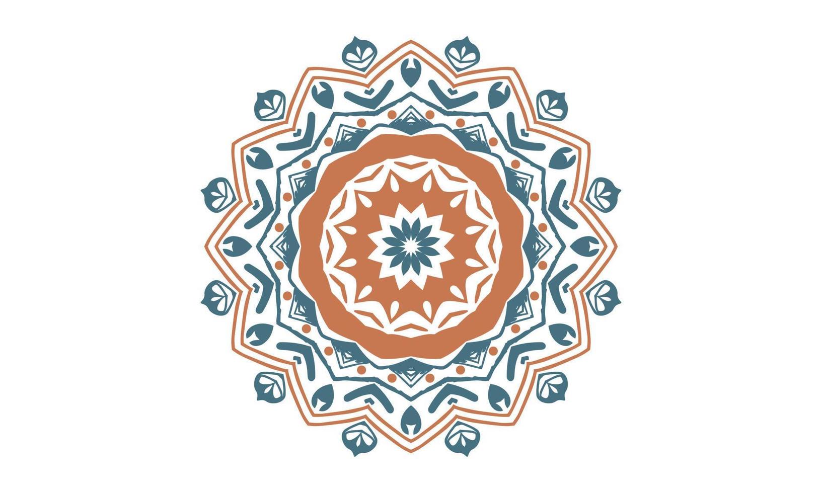 Luxus-Mandala-Design-Vektor-Hintergrund Vintage abstrakte Blumenmuster-Design vektor