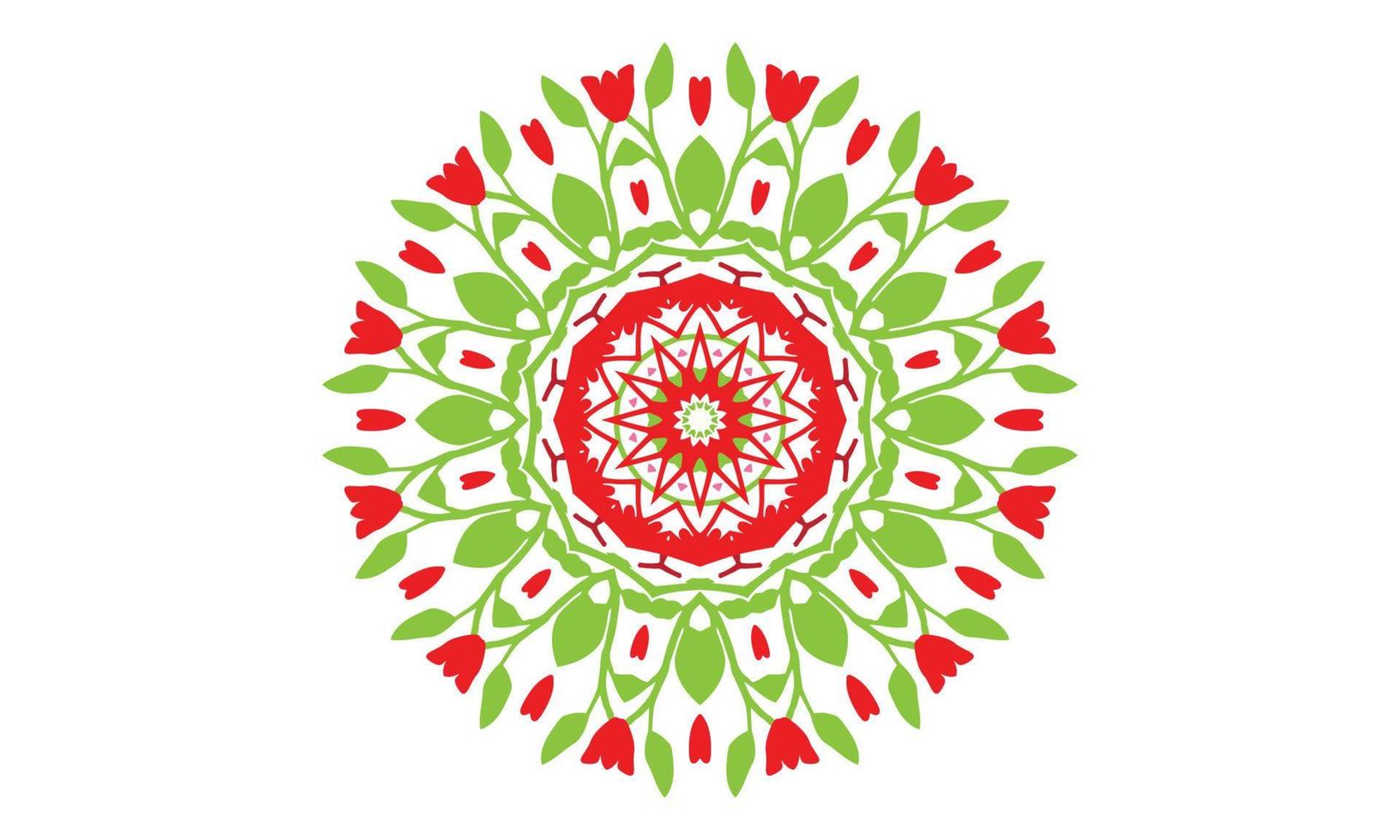 Luxus-Mandala-Design-Vektor-Hintergrund Vintage abstrakte Blumenmuster-Design vektor