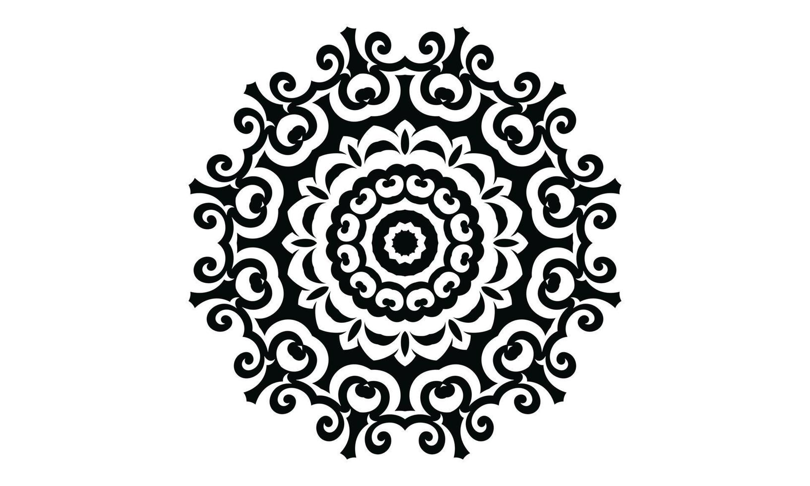 Luxus-Mandala-Design-Vektor-Hintergrund Vintage abstrakte Blumenmuster-Design vektor