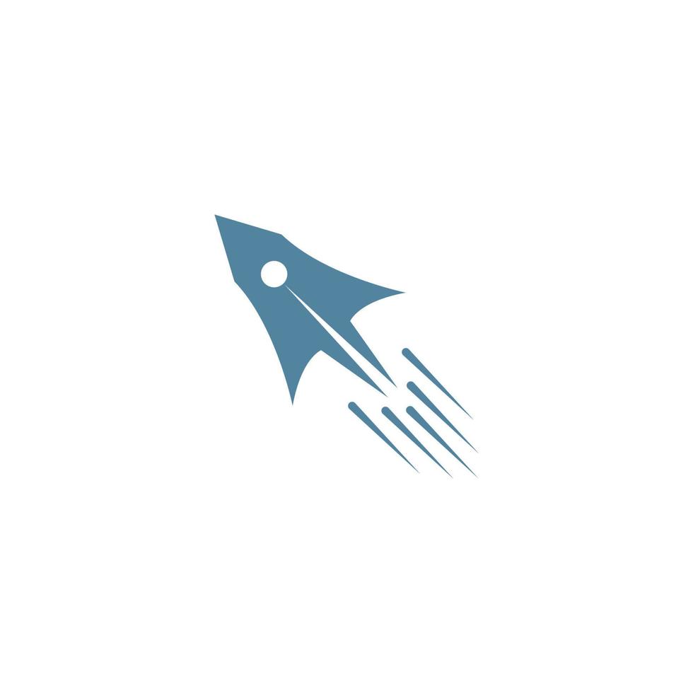 raket logotyp ikon design vektor