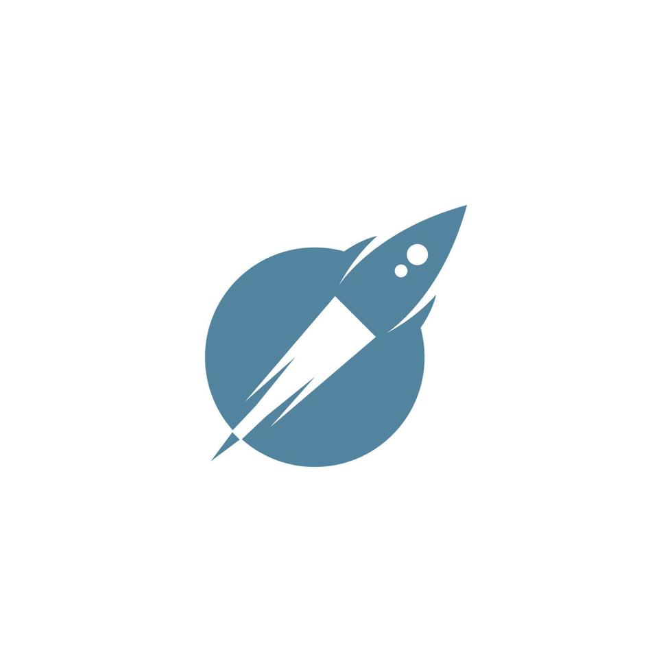 Raketen-Logo-Icon-Design vektor