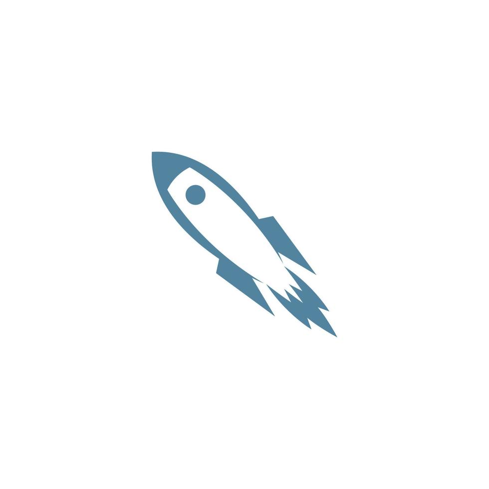 Raketen-Logo-Icon-Design vektor