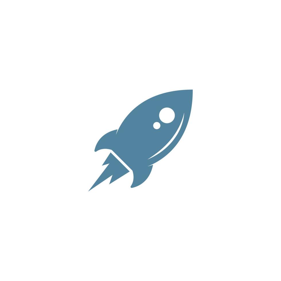 Raketen-Logo-Icon-Design vektor