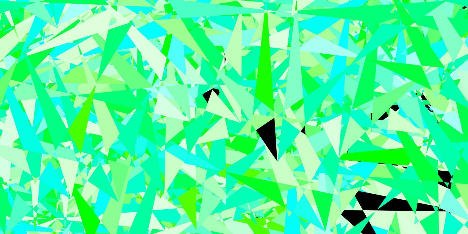 dunkelgrüner Vektorhintergrund mit polygonalem Stil. vektor