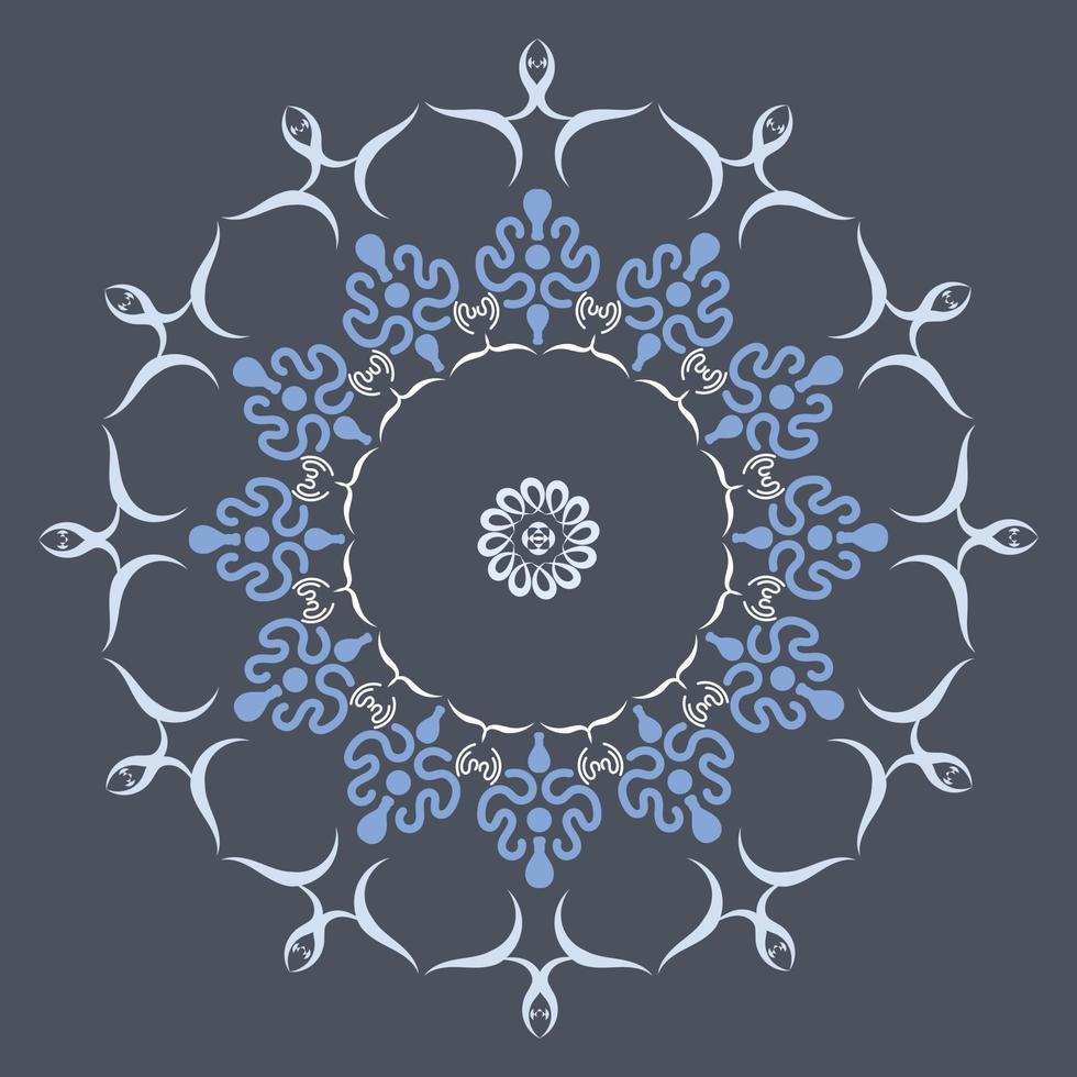 Luxusmuster im Hintergrund. Vektor-Mandala-Vorlage. Design-Elemente. traditionelle türkische, indische Motive. ideal für Stoff und Textil, Tapeten, Verpackungen oder jede gewünschte Idee und farbenfrohe Gestaltung vektor