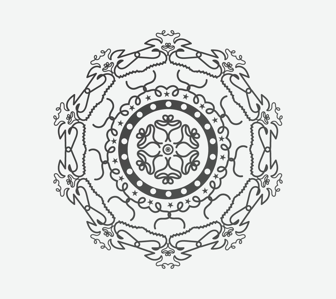 Luxusmuster im Hintergrund. Vektor-Mandala-Vorlage. Design-Elemente. traditionelle türkische, indische Motive. ideal für Stoff und Textil, Tapeten, Verpackungen oder jede gewünschte Idee und farbenfrohe Gestaltung vektor