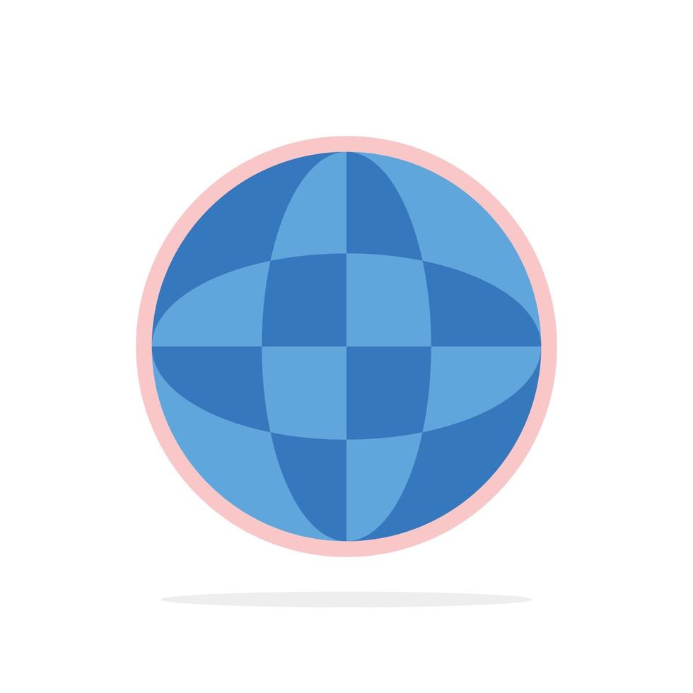 Weltkugel Internet Bildung abstrakt Kreis Hintergrund flache Farbe Symbol vektor