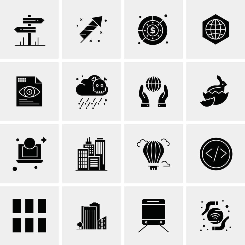 16 universell företag ikoner vektor kreativ ikon illustration till använda sig av i webb och mobil relaterad proj