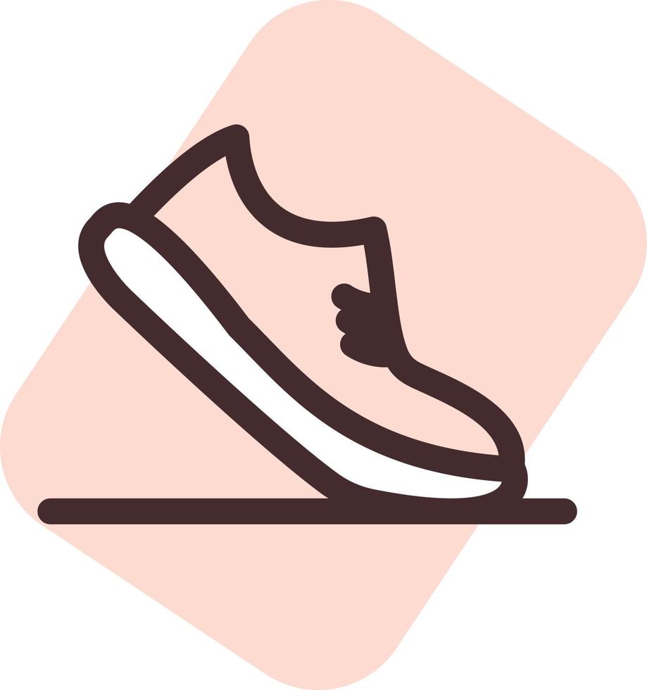 Laufschuhe, Illustration, Vektor auf weißem Hintergrund.