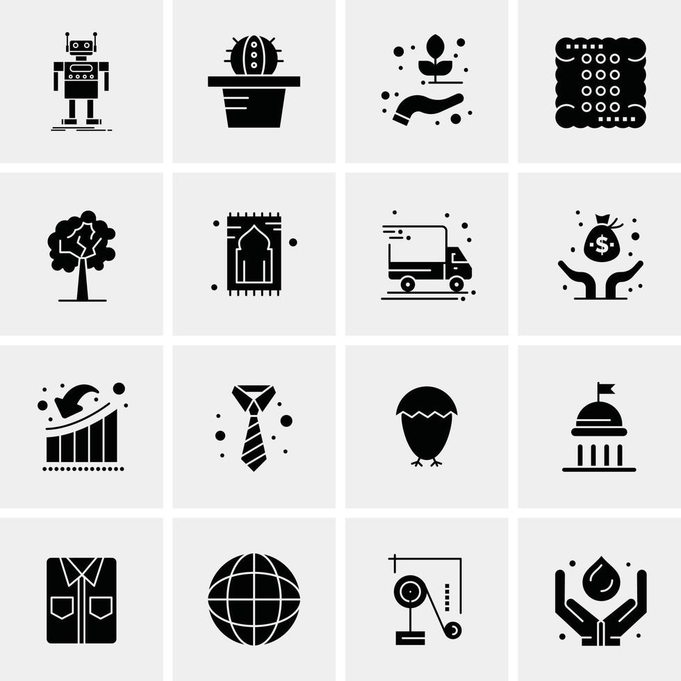 16 universelle Business-Icons Vektor kreative Icon-Illustration zur Verwendung im Web und in mobilen Projekten