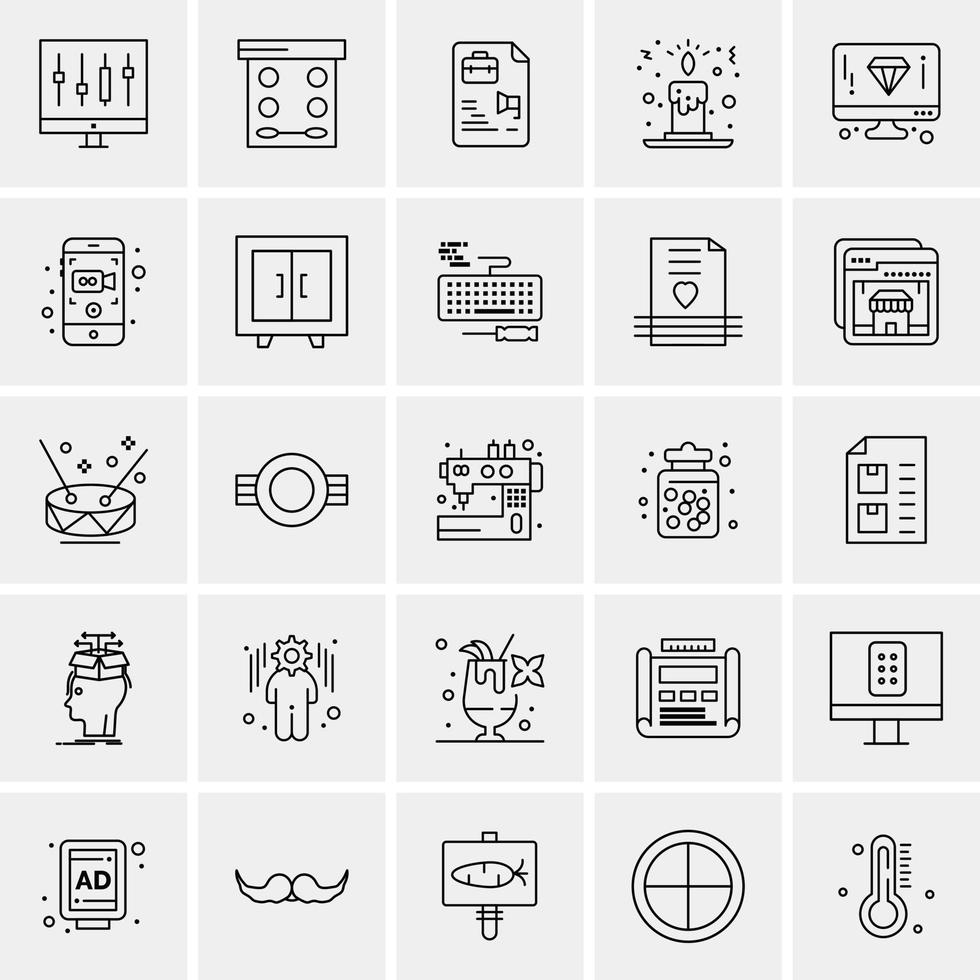 uppsättning av 100 universell modern tunn linje ikoner för mobil och webb blanda företag ikoner tycka om pilar avat vektor