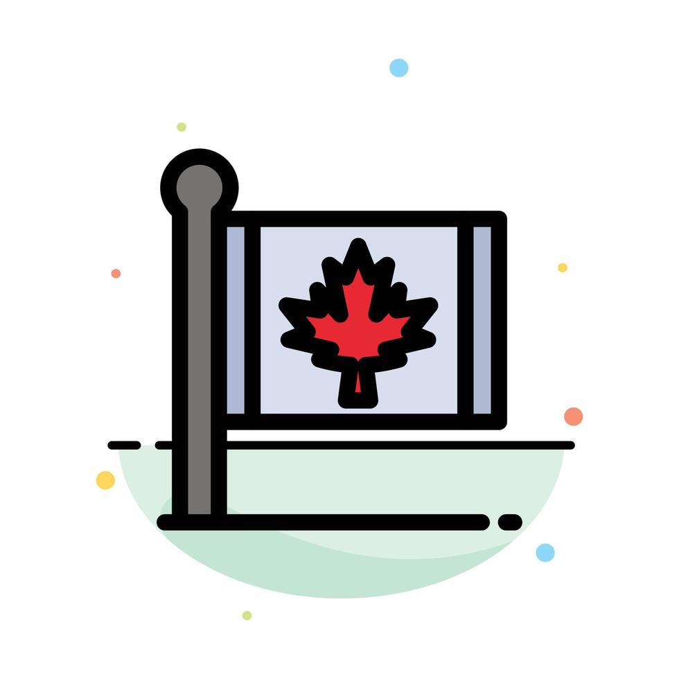 vår tjänster kanada högtalare prisa fast glyf ikon webb kort mall vektor
