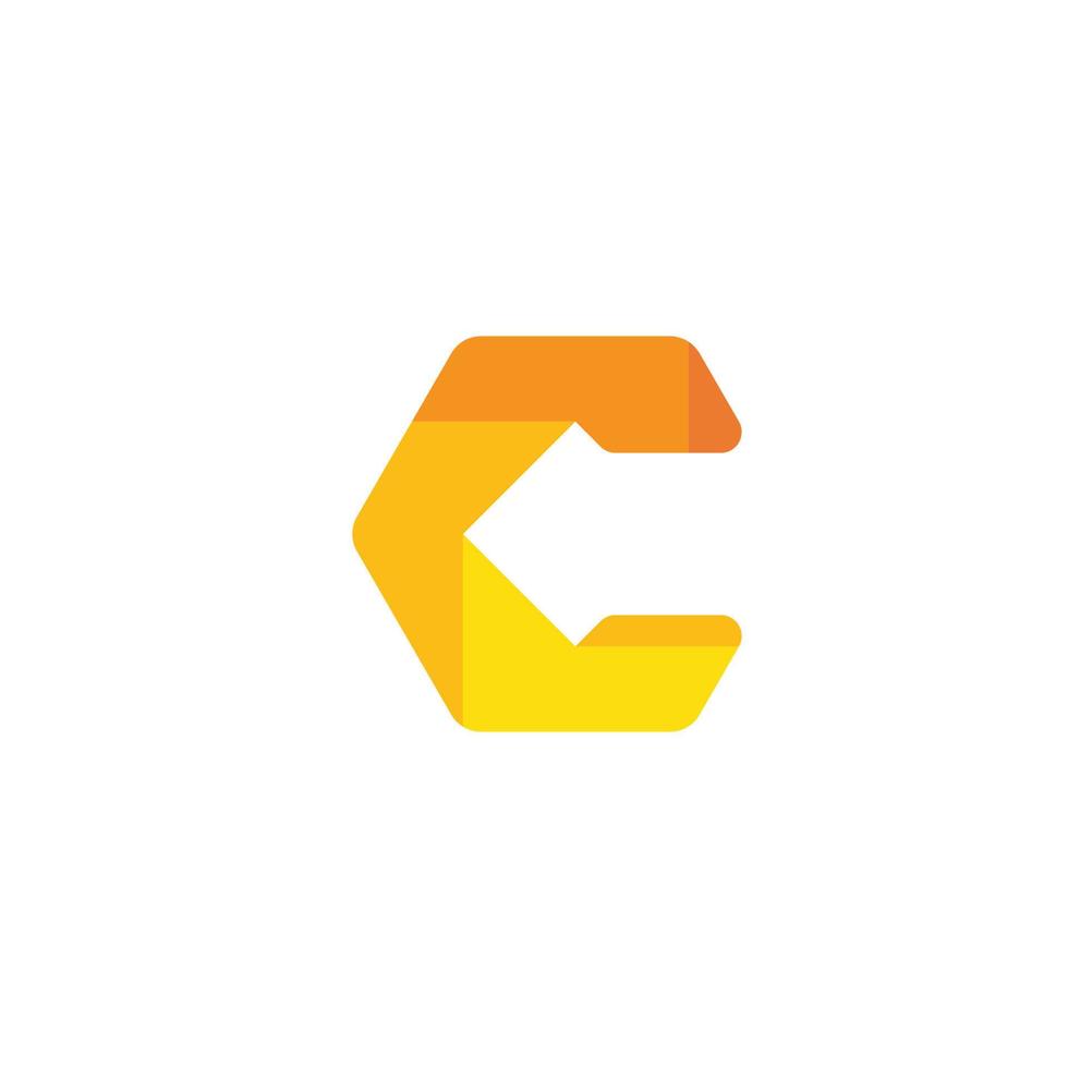 c brev logotyp vektor