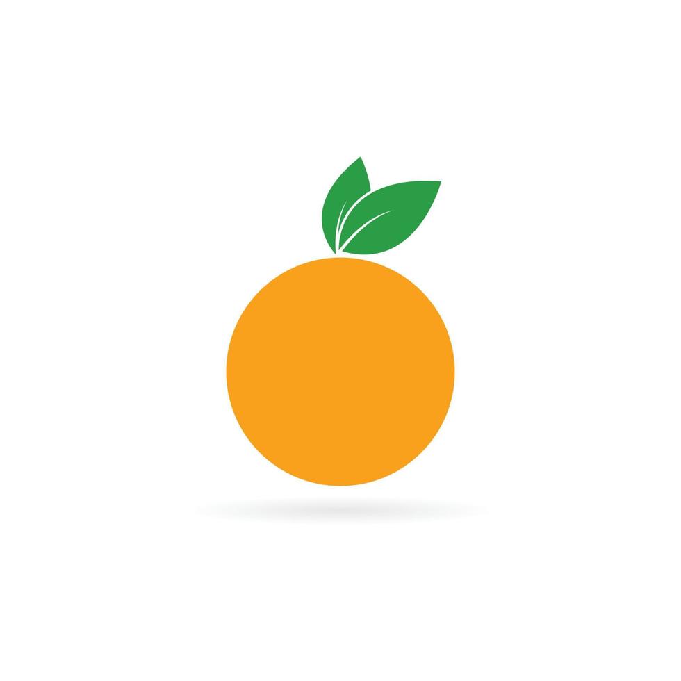 Orangenfrucht-Logo vektor