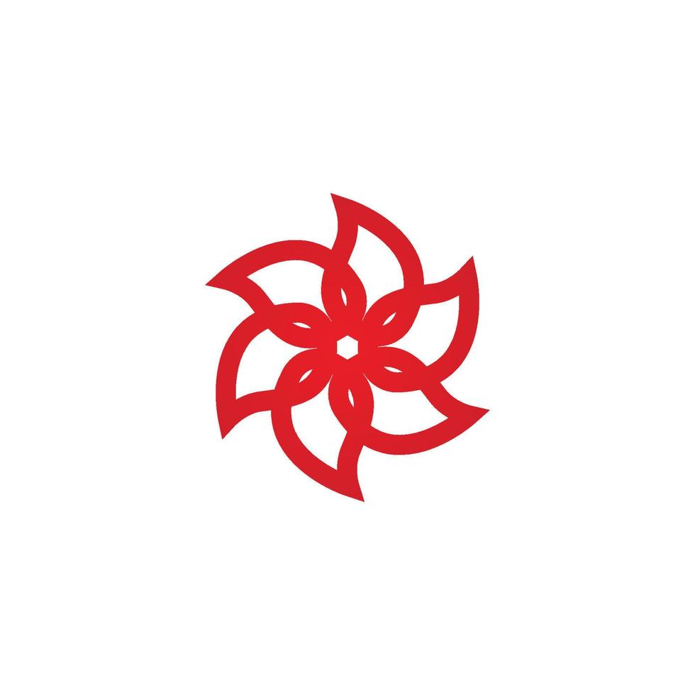 Blumenlogo-Vektor vektor