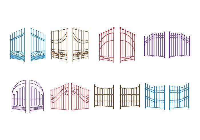 Gratis Open Gate Vector