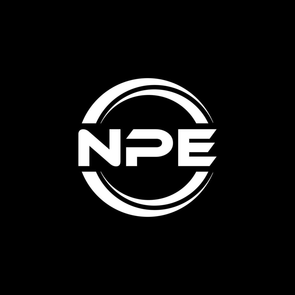 npe-Buchstaben-Logo-Design in Abbildung. Vektorlogo, Kalligrafie-Designs für Logo, Poster, Einladung usw. vektor