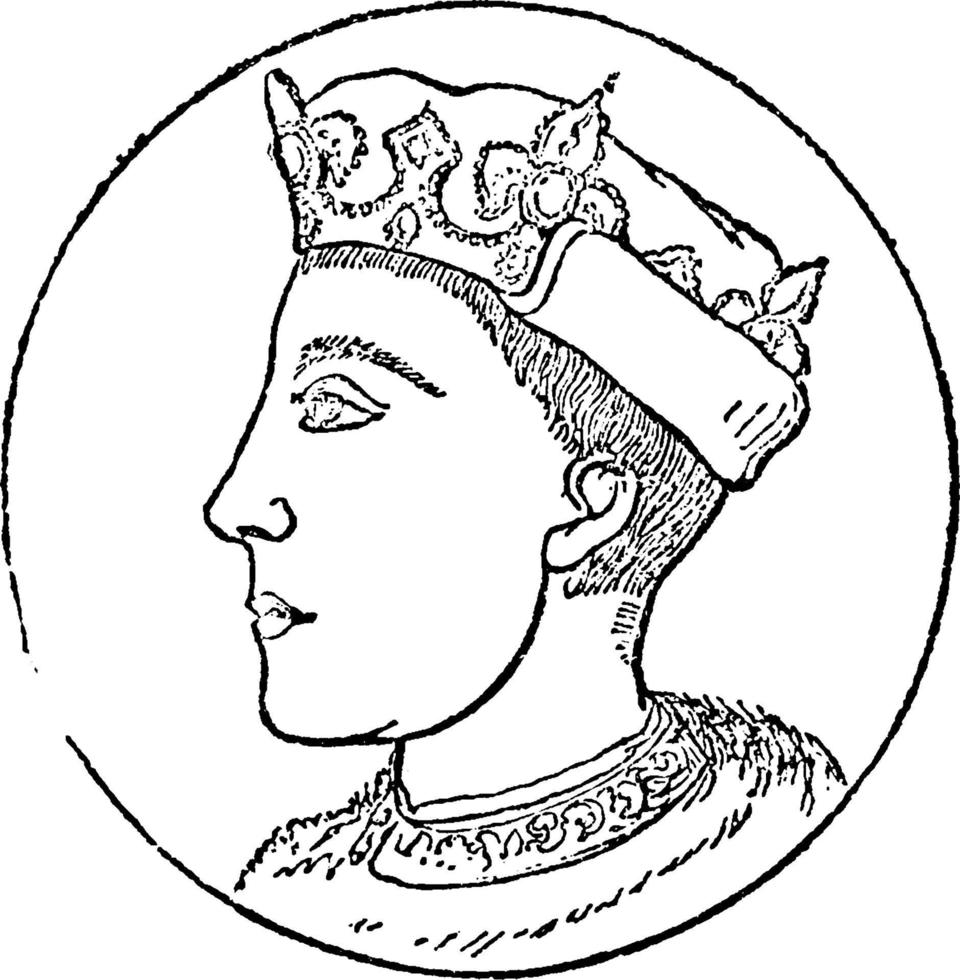 henry v, årgång illustration vektor